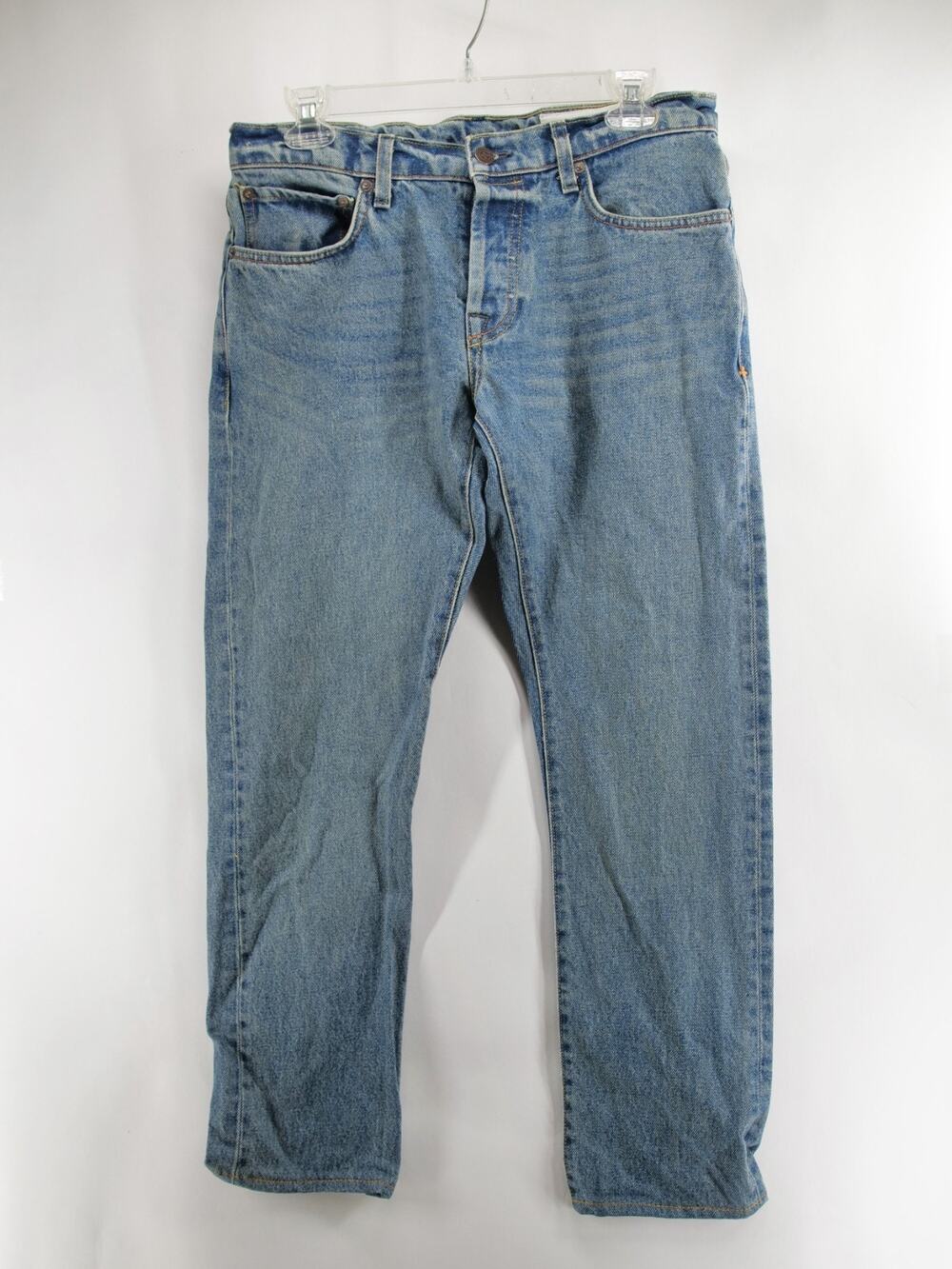 Imogene + Willie Men 30x29 Charlie Slim Leg Light Wash Button Fly Selvedge Jeans